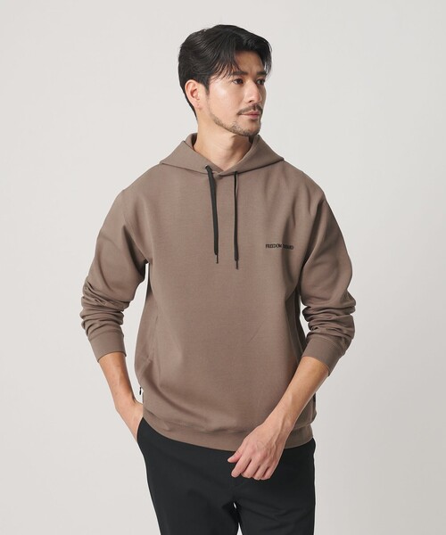 BEAUTY&YOUTH UNITED ARROWS(ビューティーアンドユースユナイテッドアローズ)の「【WEB限定 WARDROBE SMART】ダブルニット ロゴ スウェットフーディ/セットアップ対応 【抗菌・防臭】(パーカー・メンズ・グレー/その他1/ネイビー/ブラック/オリーブ・S/M/L/XL)」の17枚目の写真
