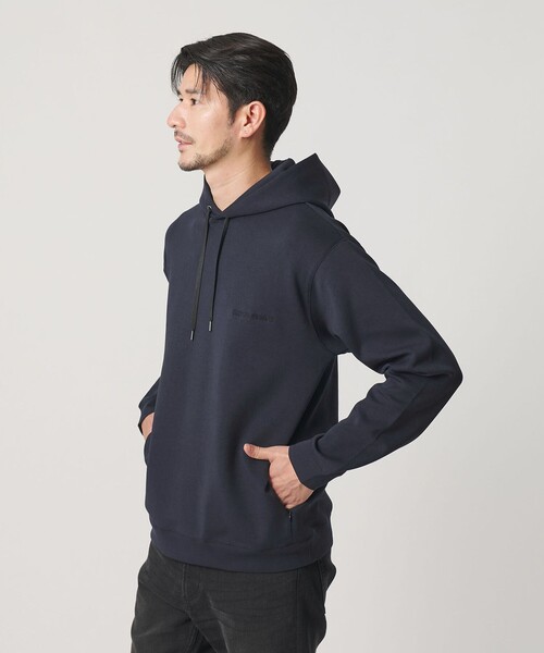 BEAUTY&YOUTH UNITED ARROWS(ビューティーアンドユースユナイテッドアローズ)の「【WEB限定 WARDROBE SMART】ダブルニット ロゴ スウェットフーディ/セットアップ対応 【抗菌・防臭】(パーカー・メンズ・グレー/その他1/ネイビー/ブラック/オリーブ・S/M/L/XL)」の18枚目の写真