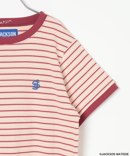 JACKSON MATISSE（ジャクソンマティス）の「【JACKSON MATISSE/BAYFLOW】ボーダーリンガーＴ（Tシャツ/カットソー・レディース・ピンク/ブラック・FREE）」の8枚目の写真