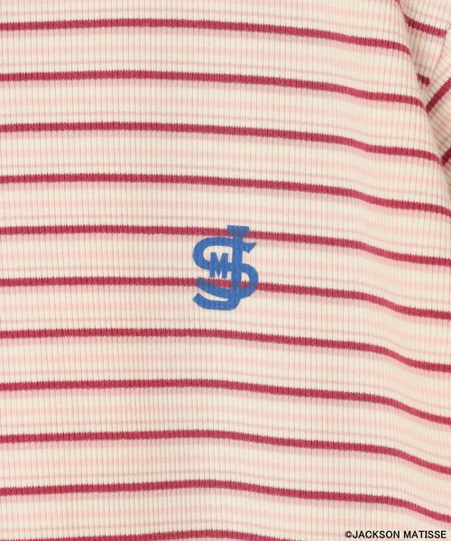 JACKSON MATISSE（ジャクソンマティス）の「【JACKSON MATISSE/BAYFLOW】ボーダーリンガーＴ（Tシャツ/カットソー・レディース・ピンク/ブラック・FREE）」の10枚目の写真