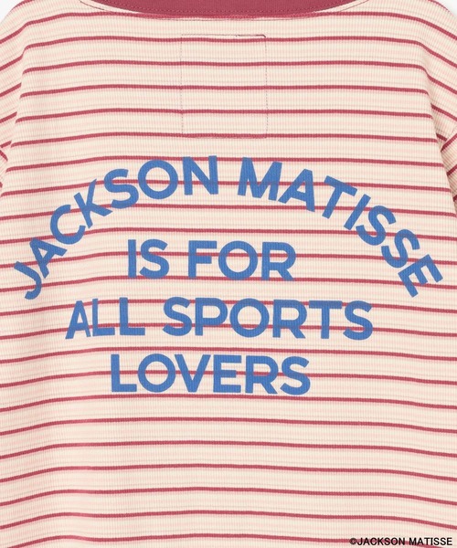 JACKSON MATISSE（ジャクソンマティス）の「【JACKSON MATISSE/BAYFLOW】ボーダーリンガーＴ（Tシャツ/カットソー・レディース・ピンク/ブラック・FREE）」の12枚目の写真