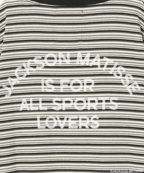 JACKSON MATISSE（ジャクソンマティス）の「【JACKSON MATISSE/BAYFLOW】ボーダーリンガーＴ（Tシャツ/カットソー・レディース・ピンク/ブラック・FREE）」の14枚目の写真