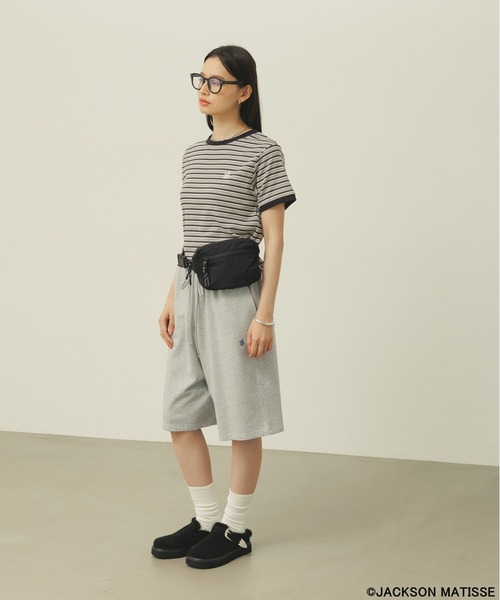 JACKSON MATISSE(ジャクソンマティス)の「【JACKSON MATISSE/BAYFLOW】ボーダーリンガーT(Tシャツ/カットソー・レディース・ピンク/ブラック・FREE)」の17枚目の写真