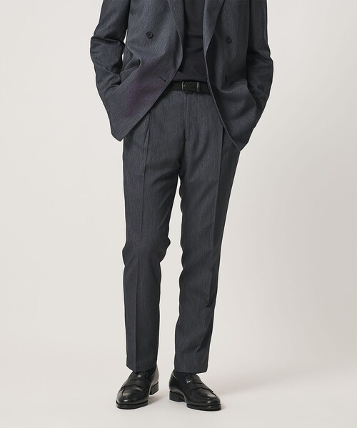 UNITED ARROWS(ユナイテッドアローズ)の「テックデニム 1プリーツ パンツ UA COZY ウォッシャブル ヨコストレッチ(スラックス・メンズ・ネイビー・S/XL/M/L/XXL)」の3枚目の写真