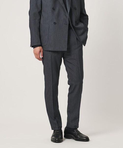 UNITED ARROWS(ユナイテッドアローズ)の「テックデニム 1プリーツ パンツ UA COZY ウォッシャブル ヨコストレッチ(スラックス・メンズ・ネイビー・S/XL/M/L/XXL)」の4枚目の写真
