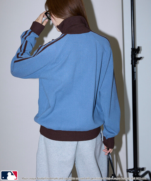 PUBLUX(パブリュクス)の「PUBLUX/パブリュクス MLB TRACK KNIT JACKET(ジャージ・メンズ・ネイビー/サックスブルー/ブラウン・MEDIUM/SMALL/LARGE)」の22枚目の写真