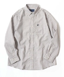 2026AW BEVERLY HILLS POLO CLUB/ビバリーヒルズポロクラブ オックスチェック ワンポイント刺繍 ボタンダウン長袖シャツ