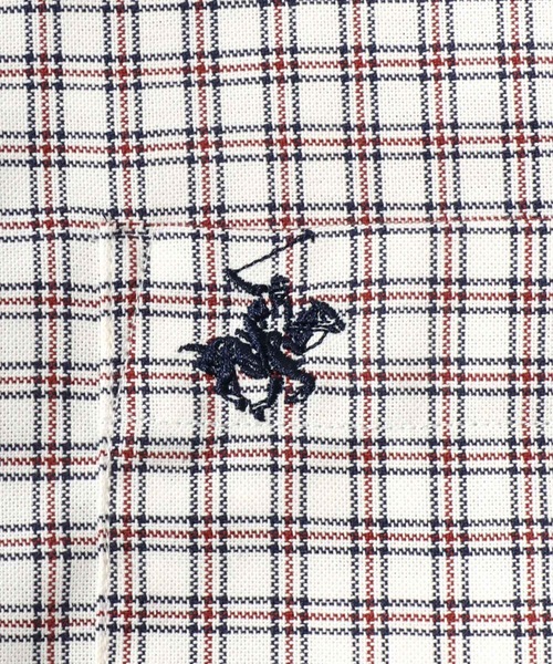 BEVERLY HILLS POLO CLUB(ビバリーヒルズポロクラブ)の「2026AW BEVERLY HILLS POLO CLUB/ビバリーヒルズポロクラブ オックスチェック ワンポイント刺繍 ボタンダウン長袖シャツ(シャツ/ブラウス・メンズ・ホワイト/レッド/グリーン/ネイビー・M/L/LL)」の21枚目の写真