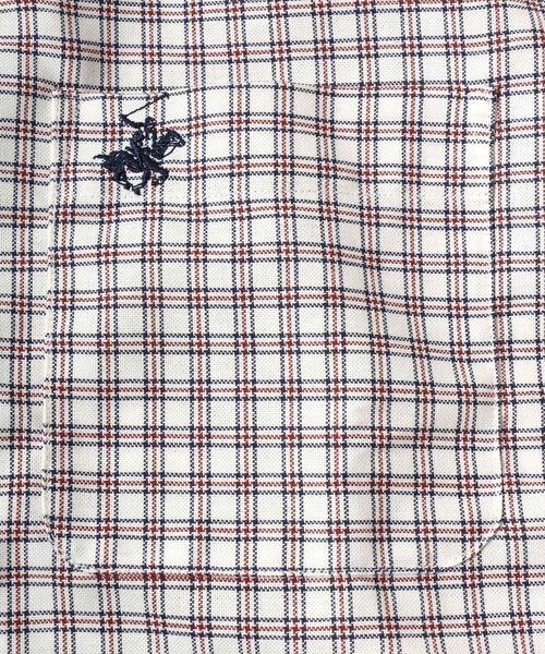 BEVERLY HILLS POLO CLUB(ビバリーヒルズポロクラブ)の「2026AW BEVERLY HILLS POLO CLUB/ビバリーヒルズポロクラブ オックスチェック ワンポイント刺繍 ボタンダウン長袖シャツ(シャツ/ブラウス・メンズ・ホワイト/レッド/グリーン/ネイビー・M/L/LL)」の22枚目の写真