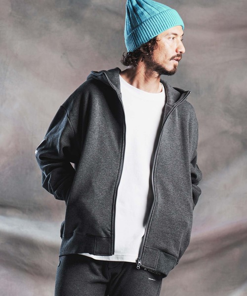 ANGENEHM(アンゲネーム)の「mpa4195-Cardboard Knit ZipUp Hoodie ジップアップパーカー(AG07-021acg)(パーカー・メンズ・ブラック/チャコール/ミックスグレー・M/L/S)」の18枚目の写真