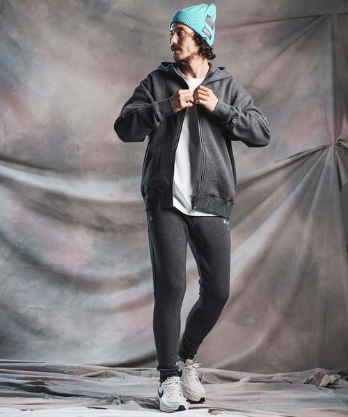 ANGENEHM(アンゲネーム)の「mpa4195-Cardboard Knit ZipUp Hoodie ジップアップパーカー(AG07-021acg)(パーカー・メンズ・ブラック/チャコール/ミックスグレー・M/L/S)」の19枚目の写真