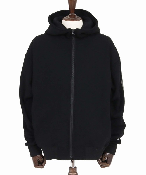 ANGENEHM(アンゲネーム)の「mpa4195-Cardboard Knit ZipUp Hoodie ジップアップパーカー(AG07-021acg)(パーカー・メンズ・ブラック/チャコール/ミックスグレー・M/L/S)」の21枚目の写真