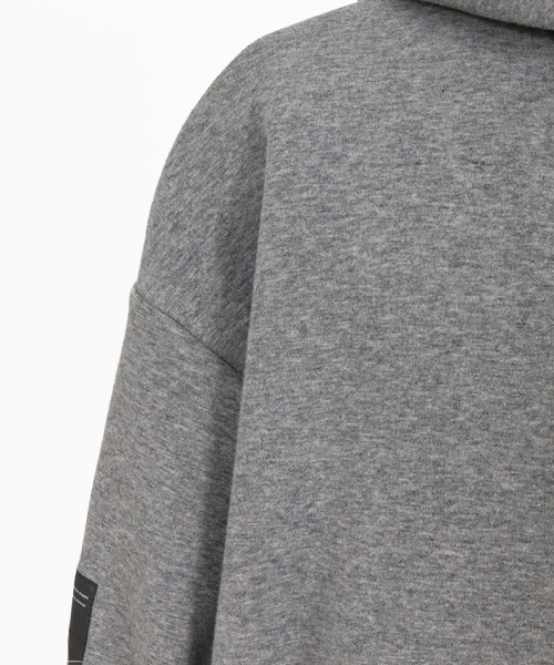 ANGENEHM(アンゲネーム)の「mpa4195-Cardboard Knit ZipUp Hoodie ジップアップパーカー(AG07-021acg)(パーカー・メンズ・ブラック/チャコール/ミックスグレー・M/L/S)」の10枚目の写真