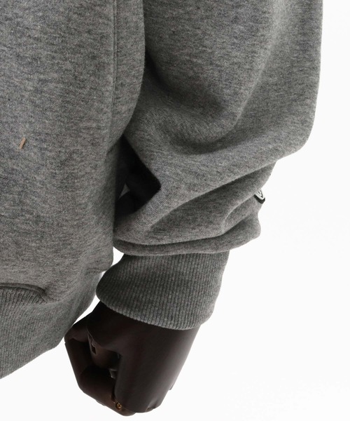 ANGENEHM(アンゲネーム)の「mpa4195-Cardboard Knit ZipUp Hoodie ジップアップパーカー(AG07-021acg)(パーカー・メンズ・ブラック/チャコール/ミックスグレー・M/L/S)」の11枚目の写真