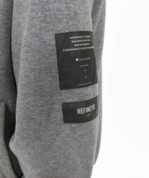 ANGENEHM(アンゲネーム)の「mpa4195-Cardboard Knit ZipUp Hoodie ジップアップパーカー(AG07-021acg)(パーカー・メンズ・ブラック/チャコール/ミックスグレー・M/L/S)」の12枚目の写真