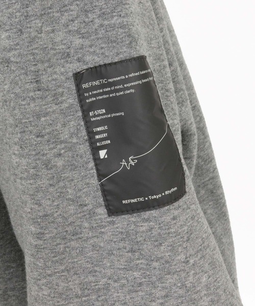 ANGENEHM(アンゲネーム)の「mpa4195-Cardboard Knit ZipUp Hoodie ジップアップパーカー(AG07-021acg)(パーカー・メンズ・ブラック/チャコール/ミックスグレー・M/L/S)」の13枚目の写真