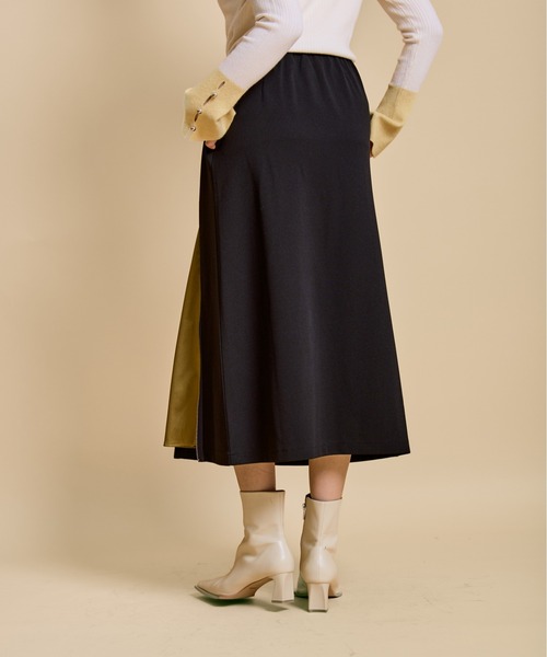 LHELBIE（レルビエ）の「バイカラージップスカート（スカート・レディース・ブラウン/ライトベージュ/ブラック・M）」の20枚目の写真