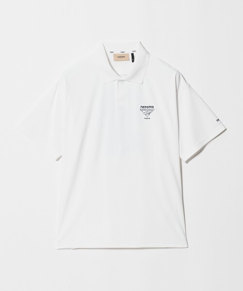 renoma GOLF(レノマゴルフ)の「【別注】<renoma GOLF × UNITED ARROWS GOLF>PHOTO POLO/ポロシャツ(ポロシャツ・メンズ・ホワイト/ネイビー・S/L/M/XL)」の4枚目の写真
