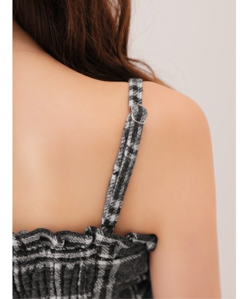 M me eme（エムミーエメ）の「Urban check cami onepiece(eme10862)（ワンピース・レディース・ブラウン/グレー・FREE）」の17枚目の写真