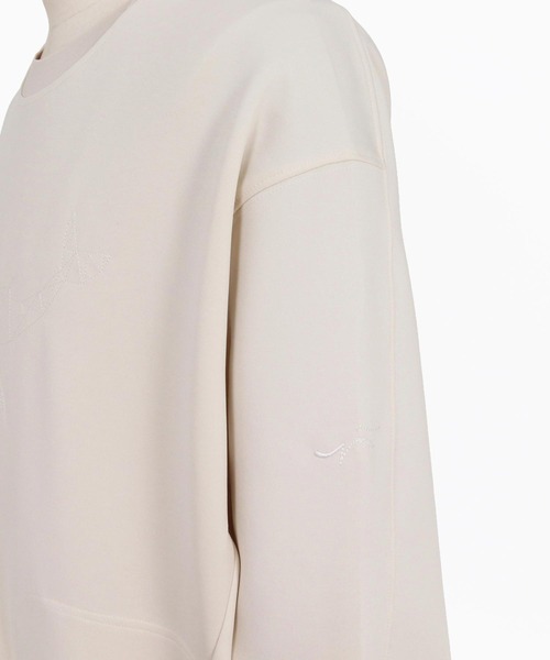 CALL&RESPONSE(コールアンドレスポンス)の「mlt5767- ステッチアートPO クジラ ダンボールニット(263-1321-03)(Tシャツ/カットソー・メンズ・ベージュ/ブラック・4/5/2)」の6枚目の写真