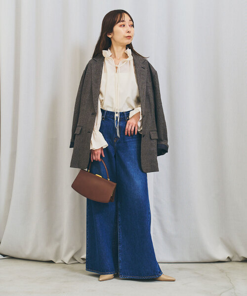 Atelier de Lumen(アトリエドルメン)の「ATELIER DE LUMEN/ルーメン LUNE FORME TOTE BAG(ハンドバッグ・レディース・ブラウン・FREE)」の15枚目の写真