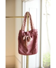 Monogram Logo Ribbon Tote Bag
