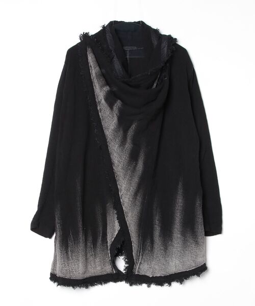 KMRii(ケムリ)の「KMRii/ケムリ/Discharged Sally Twill Drape CD03(カーディガン/ボレロ・レディース・ブラック・1)」の1枚目の写真