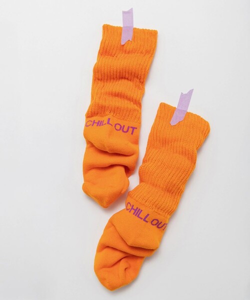 BRANSHES(ブランシェス)の「【あったか】裏パイルカラーソックス(ソックス/靴下・キッズ・オレンジ・13-15㎝/19-21㎝/16-18㎝)」の1枚目の写真
