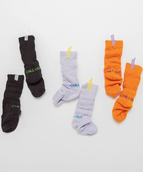 BRANSHES(ブランシェス)の「【あったか】裏パイルカラーソックス(ソックス/靴下・キッズ・オレンジ・13-15㎝/19-21㎝/16-18㎝)」の2枚目の写真