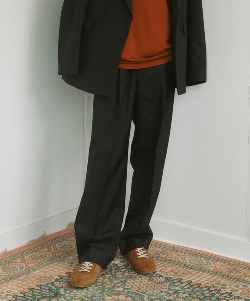 URBAN RESEARCH DOORS（アーバンリサーチドアーズ）の「HT Gabardine 2Tuck Pants（その他パンツ・メンズ・ブラック/ネイビー・MEDIUM/LARGE/SMALL）」の6枚目の写真