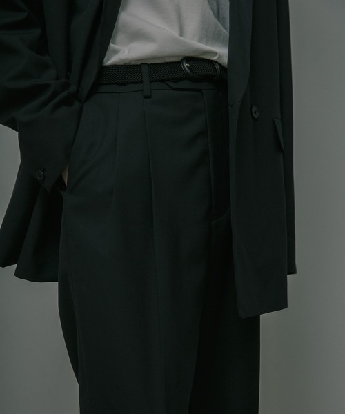 URBAN RESEARCH DOORS（アーバンリサーチドアーズ）の「HT Gabardine 2Tuck Pants（その他パンツ・メンズ・ブラック/ネイビー・MEDIUM/LARGE/SMALL）」の8枚目の写真