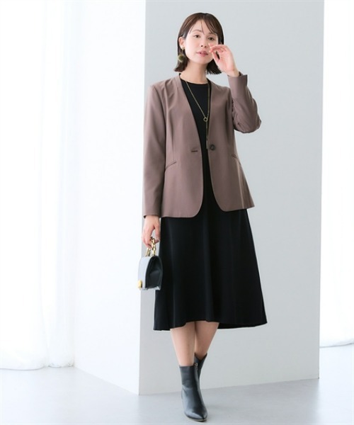 7days Life Styling（セブンデイズライフスタイリング）の「【選べる２タイプ】【静電防止/UVカット】毛玉になりにくい　フレアニットワンピース（ワンピース・レディース・グレー/ブラック/ホワイト×グレー/ホワイト×ブラック・L/LL/S/M）」の9枚目の写真