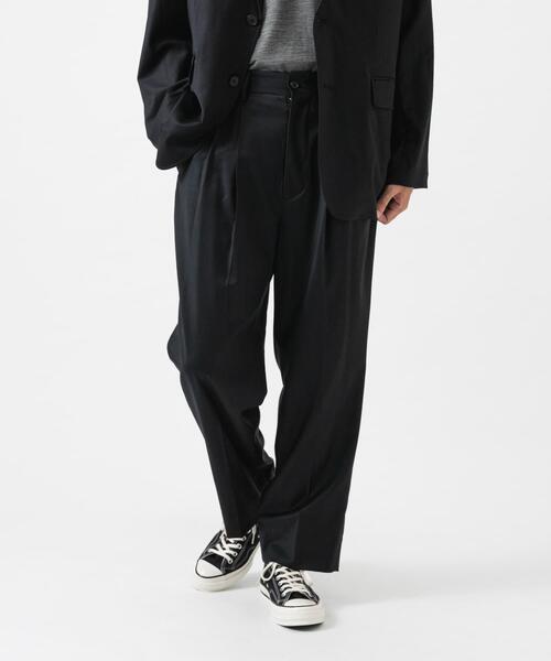 URBAN RESEARCH（アーバンリサーチ）の「new basic　WOOL SILK WIDE SLACKS（その他パンツ・メンズ・ブラック・MEDIUM/LARGE/X-LARGE）」の5枚目の写真