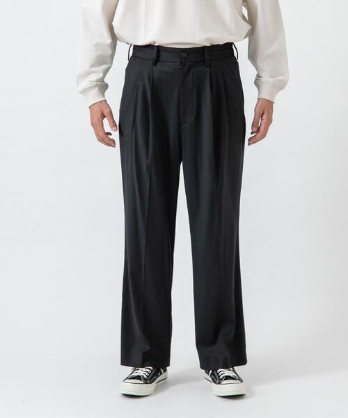 URBAN RESEARCH（アーバンリサーチ）の「new basic　WOOL SILK WIDE SLACKS（その他パンツ・メンズ・ブラック・MEDIUM/LARGE/X-LARGE）」の7枚目の写真