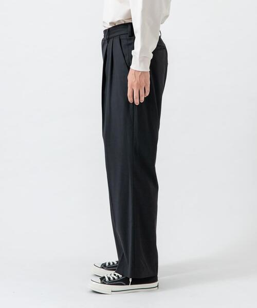 URBAN RESEARCH（アーバンリサーチ）の「new basic　WOOL SILK WIDE SLACKS（その他パンツ・メンズ・ブラック・MEDIUM/LARGE/X-LARGE）」の8枚目の写真