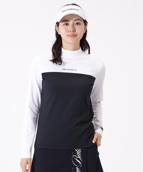 New Balance Golf(ニューバランスゴルフ)の「UV 長袖 モックネック プルオーバー (WOMENS)(Tシャツ/カットソー・レディース・ホワイト/ベージュ系その他2/ブラック・LARGE/MEDIUM/SMALL)」の2枚目の写真