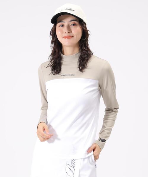 New Balance Golf(ニューバランスゴルフ)の「UV 長袖 モックネック プルオーバー (WOMENS)(Tシャツ/カットソー・レディース・ホワイト/ベージュ系その他2/ブラック・LARGE/MEDIUM/SMALL)」の3枚目の写真
