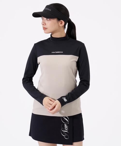 New Balance Golf(ニューバランスゴルフ)の「UV 長袖 モックネック プルオーバー (WOMENS)(Tシャツ/カットソー・レディース・ホワイト/ベージュ系その他2/ブラック・LARGE/MEDIUM/SMALL)」の6枚目の写真
