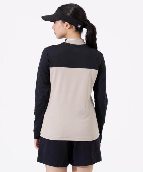 New Balance Golf(ニューバランスゴルフ)の「UV 長袖 モックネック プルオーバー (WOMENS)(Tシャツ/カットソー・レディース・ホワイト/ベージュ系その他2/ブラック・LARGE/MEDIUM/SMALL)」の8枚目の写真