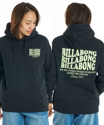 BILLABONG ウィメンズ WAVE LOGO LOOSE FIT PARKA パーカー 【MEDIUM LOOSE】【2026年秋冬モデル】/ビラボンオーバーサイズプルオーバーフーディー