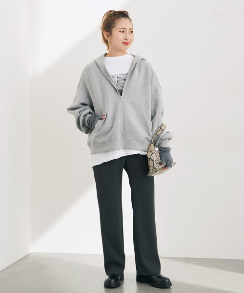Spick & Span(スピックアンドスパン)の「ツイルイージーパンツ(スラックス・レディース・アイボリー/ベージュ/ブラック系その他・36/34/40/38)」の4枚目の写真