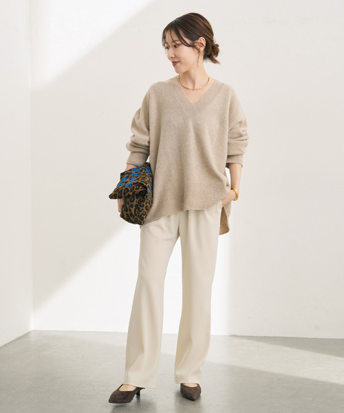 Spick & Span(スピックアンドスパン)の「ツイルイージーパンツ(スラックス・レディース・アイボリー/ベージュ/ブラック系その他・36/34/40/38)」の5枚目の写真