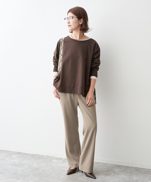 Spick & Span(スピックアンドスパン)の「ツイルイージーパンツ(スラックス・レディース・アイボリー/ベージュ/ブラック系その他・36/34/40/38)」の6枚目の写真