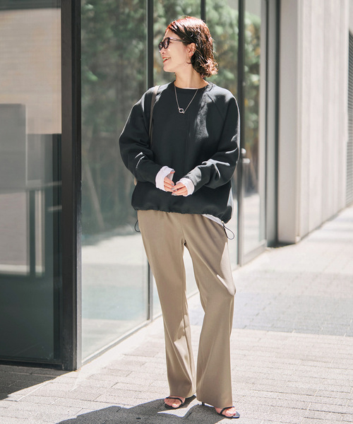 Spick & Span(スピックアンドスパン)の「ツイルイージーパンツ(スラックス・レディース・アイボリー/ベージュ/ブラック系その他・36/34/40/38)」の7枚目の写真