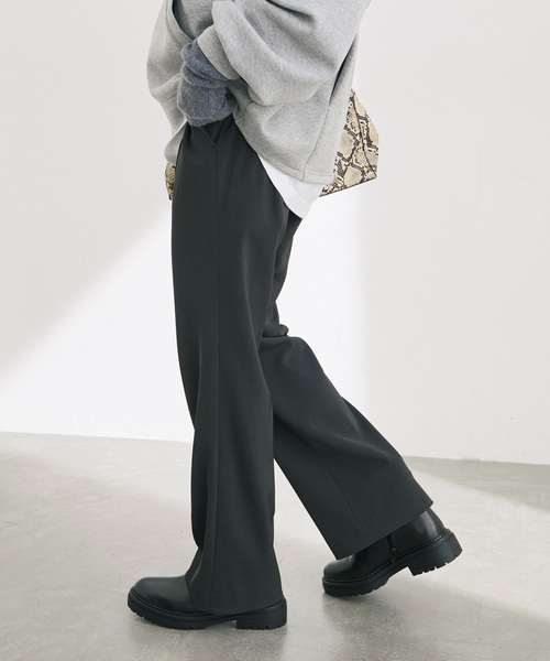 Spick & Span(スピックアンドスパン)の「ツイルイージーパンツ(スラックス・レディース・アイボリー/ベージュ/ブラック系その他・36/34/40/38)」の10枚目の写真