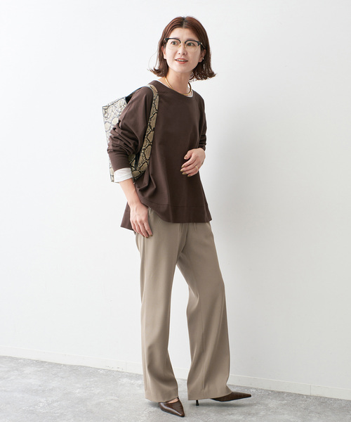 Spick & Span(スピックアンドスパン)の「ツイルイージーパンツ(スラックス・レディース・アイボリー/ベージュ/ブラック系その他・36/34/40/38)」の22枚目の写真