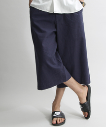 WEGO | WEGO/綿麻ガウチョパンツ(スラックス)