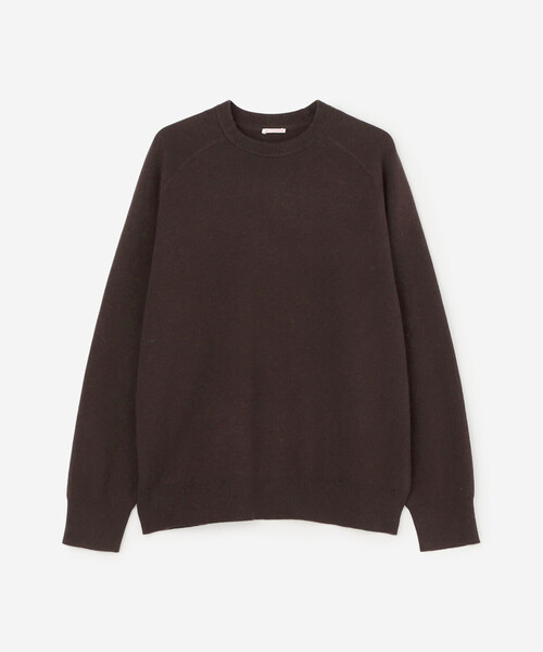 RYE TENDER(ライテンダー)の「RYE TENDER | コットンカシミア ラグランニットプルオーバー MEN(ニット/セーター・メンズ・ブラック/グリーン/ブラウン・1/2)」の4枚目の写真