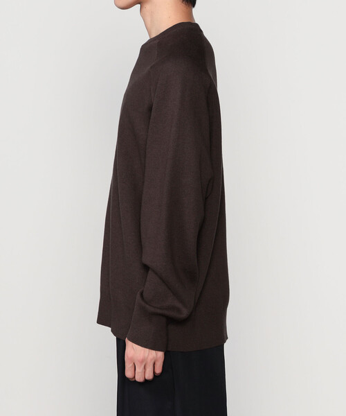 RYE TENDER(ライテンダー)の「RYE TENDER | コットンカシミア ラグランニットプルオーバー MEN(ニット/セーター・メンズ・ブラック/グリーン/ブラウン・1/2)」の10枚目の写真