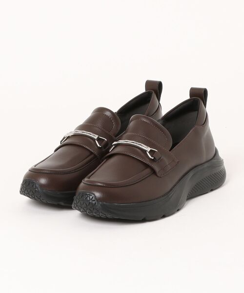 Bridget Birkin（ブリジットバーキン）の「【Bridget Birkin Walk】＜晴雨兼用＞ビジュービットスニーカーローファー(565403)（ローファー・レディース・ブラウン/ブラック・23.5/24/24.5/23/22.5）」の2枚目の写真